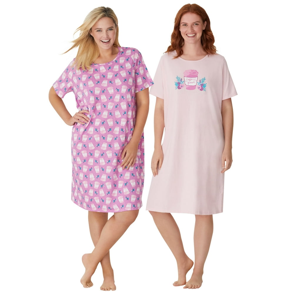 Dreams & Co. Dreams & Co. Women's Plus Size 2Pack ShortSleeve