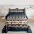 thumbnail image 2 of Homewish Boys Western Cowboy 3-Piece Full Size Comforter Sets,Tribal Aztec Bedding Comforter Set,Rustic Farmhouse Lightweight Bedding Sets,Microfiber Bedroom Decor,Reversible, 2 of 8