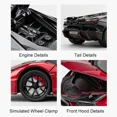 thumbnail image 4 of 1:24 Lambor Revuelto Miniature Alloy Diecast Car Models Toys Supercar 4 Doors Opened Vehicles Toddler Kids Gifts, 4 of 8