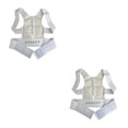 thumbnail image 2 of Vogacara corrector de postura profesional buena elasticidad hombro brace soporte de espalda baja ajustador enderezador mujer blanco / m Blanco/M 2piezas Vogacara CBP442105, 2 of 6