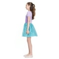 thumbnail image 6 of Girls Disney Princess The Little Mermaid Ariel Cosplay Short Sleeve Sweater Dress, Sizes 4-12, 6 of 9