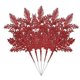 thumbnail image 3 of Ramas de hojas de pino artificiales, plantas falsas de oro y plata para Navidad, guirnalda con purpurina, adorno para árbol de Navidad, decoración para el hogar y la habitación, 3 of 5