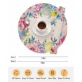 thumbnail image 6 of 13 Inch Round Placemats Set of 6, Easter Flowers Non Slip Heat Insulation PP Table Mats, Eggs Spring Floral Rustic Vintage Washable Place Mats for Kitchen Dining Party Table Decor, 6 of 7