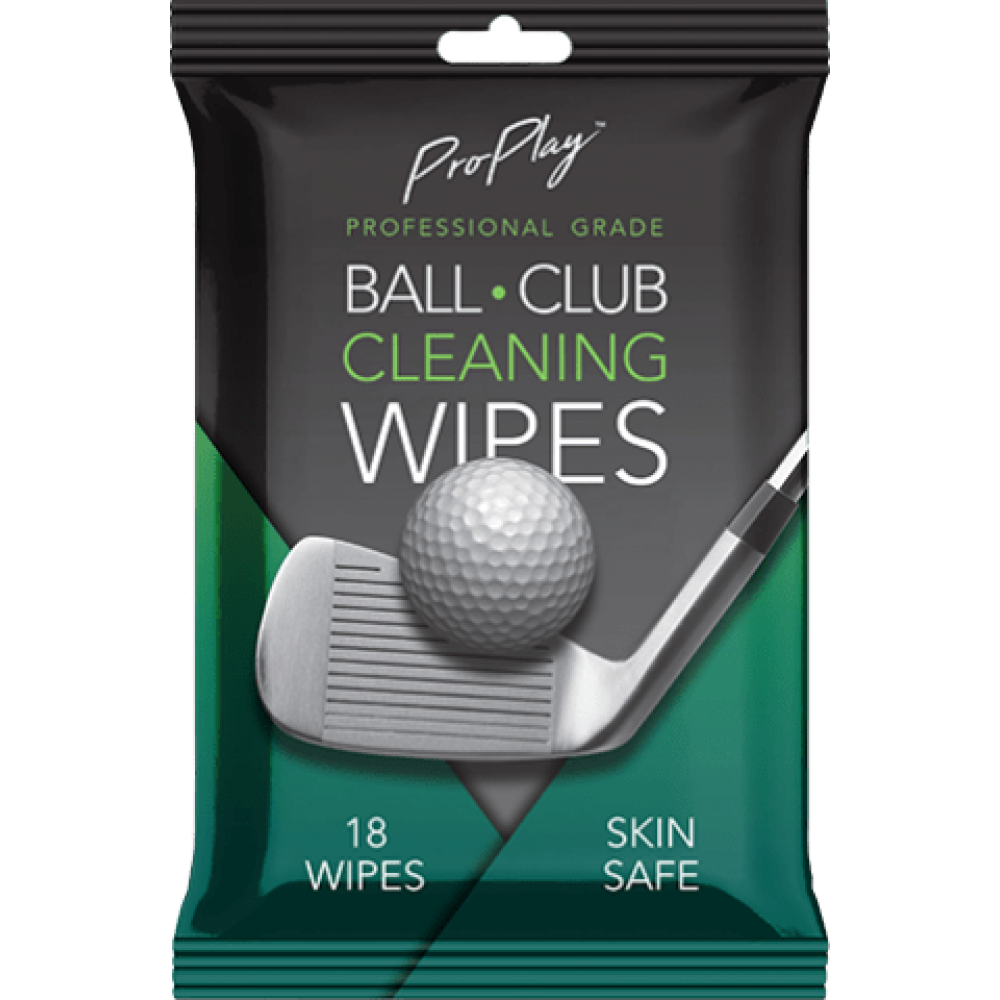 ProPlay Golf Ball & Club Cleaning Wipes 1 Pack of 18 wipes. Play Confident, Play Clean