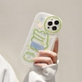 thumbnail image 5 of Cartoon Funny Crocodile Frog Clear Soft Phone Case Compatible with iPhone Case (Clear,iPhone 12 Pro), 5 of 6
