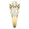 thumbnail image 4 of Dazzlingrock Collection 0.75 Carat (Ctw) 14K Round White Diamond Bridal Halo Style Engagement Ring 3/4 CT, Yellow Gold, Size 10, 4 of 4