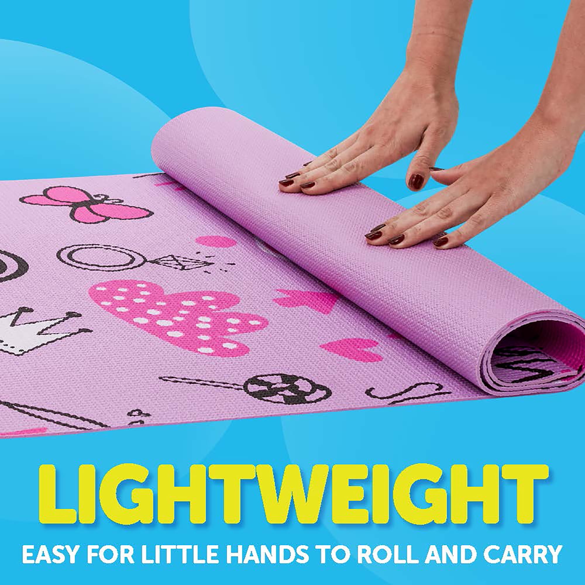 Waddle Yoga Mat, Yoga Mat for Kids, Exercise Mat for Toddlers, Kids Ages 3 Years and Up, Unicorn