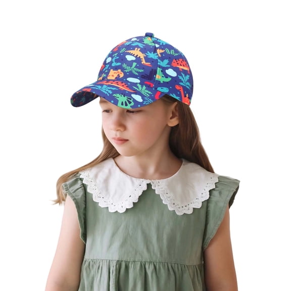 shoper Stylish Kid's Baseball Cap with Cartoon Prints for Boys and Girls Sun Adjustable Trucker Hat