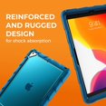 thumbnail image 3 of Gumdrop Hideaway Clear Case for IBAOLEA iPad 8G /7G 10.2 inch (2020) Tablet for Business and Office Essentials - Rugged, Shock Absorbing, Extreme Drop Protection, Slim and Snug Fit (Blue) Teal, 3 of 7