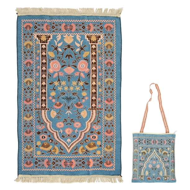 Alfombra De Peregrinación Alfombra De Oración Suave Duradera Y Multiusos Tela De Chenilla con Hermoso Patrón con Bolsa De Transporte para Alféizares De Ventanas para ANGGREK Otros