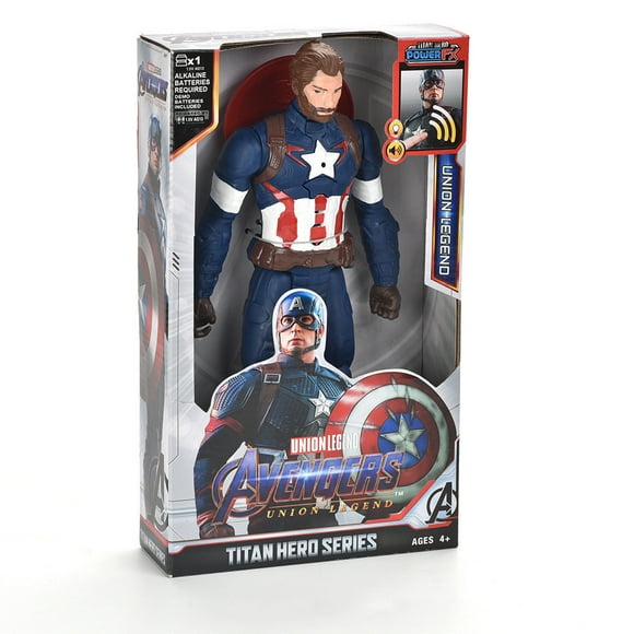 Marvel 30cm Avengers Toy Thanos Hulk Spiderman Iron Man Captain America Thor Black Panther With Sound And Light Action Toy