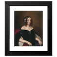 thumbnail image 2 of Miklós Barabás 12x14 Black Modern Framed Museum Art Print Titled - Portrait of a Young Widow (1842), 2 of 5