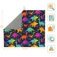 thumbnail image 2 of Dish Drying Mat, Colorful dinosaur C Highly Absorbent Drying Matt Kitchen Counter, Dish Mat Drying Pad Dishes Drainer Mats for Kitchen Counter or Sink, 16 x 18 inch, 2 of 6