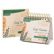 365 Day Laughter Desk Calendar, Daily Flip Calendar with Jokes and Inspirational Quotes, Fun Office Accessory and Small Desk Decor for Women and Men,D