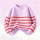 thumbnail image 4 of Suéter unisex de cuello redondo, sudadera con capucha de color liso con cuello alto y media cremallera para niños y niñas, estilo unisex, cálido y acogedor, parte superior acrílica para niña., 4 of 5