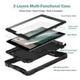 thumbnail image 2 of iPad 2 3 4 Case with Screen Protector Film, Dteck Heavy 3 IN 1 Rugged Shockproof Case Kickstand Protective Cover for 9.7" iPad 4 / iPad 3 / iPad 2, Black, 2 of 8