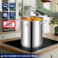 thumbnail image 3 of ARC Advanced Royal Champion 32QT Stainless Steel Round Stockpot with Basket, Steamer Rack, Divider and Lid, Silver, 3 of 8