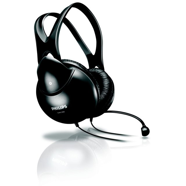 Auriculares estéreo PHILIPS Shm1900/00 de tamaño completo para PC