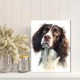 thumbnail image 2 of English Springer Spaniel Watercolor Portrait Canvas Wall Art, Pet Decor for Living Room Bedroom Office Entryway Coffee Shop Home, 2 of 8