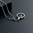 thumbnail image 4 of Compass Urn Necklace for Ashes for Human Stainless Steel Cremation Jewelry Memorial Necklace for Loved Ones Ashes, 4 of 5