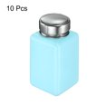 thumbnail image 3 of 10pcs Solvent Alcohol Dispenser 180ml(6oz) Nail Polish Remover Push Down Liquid Dispenser Pump Bottle with Stainless Steel Press Head for Acetone Cleanser Polish Remover, Pink, 3 of 6