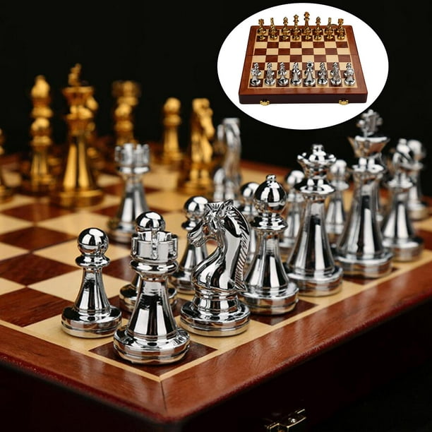Échiquier pliable - mini échiquier - Jeu d'échecs - avec pièces d'échecs -  Jeux