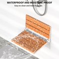 thumbnail image 4 of 18" Teak Folding Shower Seat Wall Mounted, 4 of 8