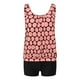 thumbnail image 4 of MKLEKYY Trajes De Baño Mujer Completo Women High Waisted Bikini Sexy Push Up Two Piece Swimsuits Vintage Swimsuit Two Piece Retro Ruched High Waist Print Bikini Set 2232, 4 of 5