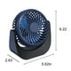 thumbnail image 3 of Ventilador recargable de sobremesa • Ventilador USB Mini portátil • Batería de 1200mAh • Silencioso de 3 velocidades • Tamaño compacto de 5,6" para el hogar de oficina, 3 of 9