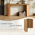thumbnail image 6 of LiviNest Vintage Console Table for Entryway: 5-Foot Beaded Trim Table with Reversible Curved Legs - 15-Inch Slim Depth for Hallway & Behind Sofa - Natural Wood Veneer Finish, 6 of 6