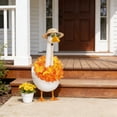 thumbnail image 3 of Stijggn Outdoor Goose Outfits Spring Hawaiian Porch Goose Outfits, Summer Lawn Goose Costume, Yard Goose Clothes Hawaiian Wreath for 23" Lawn Outdoor Garden Yard Patio Geese Statue, 3 of 6