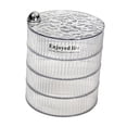 thumbnail image 3 of Joyero giratorio de 360 ​​grados, organizador de almacenamiento multicapa para pendientes, accesorios para el cabello, pulseras y hogar. 4 niveles, 3 of 8