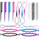 thumbnail image 1 of 19-Piece Hair Braiding Tool Set: DIY Styling Kit for Perfect Updos & Ponytails!, 1 of 4