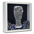 thumbnail image 2 of Torched Craft Beer Typography Shadow Box Wall Mount Decor 13"x13"x3.5", 2 of 6