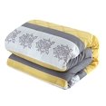thumbnail image 2 of Chic Home CS1645-US Ensemble de Literie Brodé Color Block avec Draps - Jaune - Grand - 10 Pcs, 2 of 5
