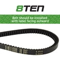 thumbnail image 3 of 8TEN Cogged Belt for Ariens Gravely PM144M Max Zoom 48 07200035 810-CBL2514T, 3 of 4