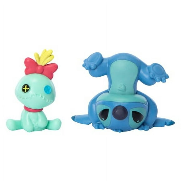 Disney Lilo & Stitch Ensemble de 2 Figurines Stitch et Scrump à l'Envers