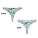 thumbnail image 3 of Balery Dogs Tangas de Algodón para Mujer con Estampado – Ropa Interior Sexy, Transpirable, G-string-X-Small, 3 of 6