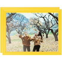 ArtToFrames 20" x 24" Yellow Stain on Hard Maple Picture Frame, 20x24 inch Yellow Wood Poster Frame (WOM-4265), 2 Pack
