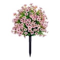 thumbnail image 3 of Clearance Artificial flowers under $50,Artificial Flowers With Ground Garden Stake Faux Greenery Shrubs Garden Accessories 22" For Farmhouse Outdoor Outside Garden Porch Patio Wedding Decoration, 3 of 5