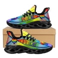 thumbnail image 1 of Zapatillas deportivas informales, cómodas y con amortiguación de aire para mujer con estampado de orgullo LGBT, transpirables, con cordones, suaves y planas, 1 of 6