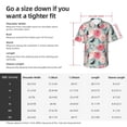 thumbnail image 3 of Yiaed Roses and Butterflies Print Hawaiian Shirt for Men Short Sleeve Button Down Shirts Beach Shirts for Men-XX-Large, 3 of 5