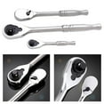 thumbnail image 5 of 1/3pcs 120 Tooth Quick Ratchet Wrench Socket Wrench 1/4 3/8 1/2 Drive Quick-Release Socket Spanner Home Repair Hand Tools, 5 of 8