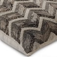 thumbnail image 2 of The HomeCentric Toss Pillow Cover, Gray European Pillow Shams Pack of 2, 26x26 inch (65x65 cm) Silk Pillow Covers, Sequin or Bead Embroidery, Chevron, European Sham&nbsp;Pillow Covers - Trellis Night, 2 of 3