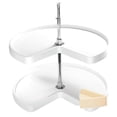 thumbnail image 2 of Rev-A-Shelf 6472-28-15-52 28-Inch Polymer 2-Shelf Kidney Lazy Susans, Almond, 2 of 3