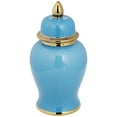 thumbnail image 4 of Kensington Hill Nirvana Glossy Turquoise Porcelain Ginger Jar with Lid, 4 of 6