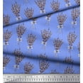 thumbnail image 3 of Soimoi Blue Cotton Duck Fabric Bouquet Floral Decor Fabric Printed Yard 42 Inch Wide, 3 of 3