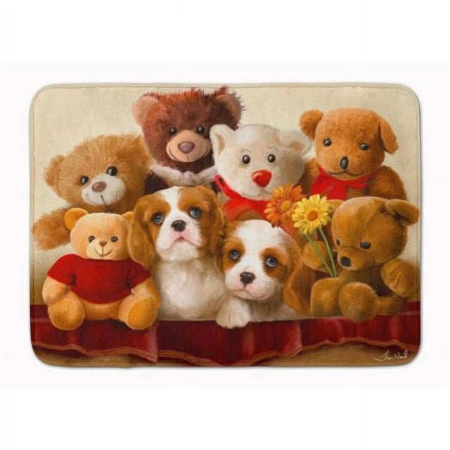 Carolines Treasures PTW2050RUG Cavalier Spaniel Friends Forever Machine Washable Memory Foam Mat