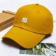 thumbnail image 3 of Sombrero de béisbol BLESIY visera para el cabello clásico informal atlético ejercicio camping viajes amarillo, 3 of 8