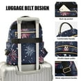 thumbnail image 3 of FORMRS Mini Backpack Purse for Women Travel Daypack Casual Shoulder Bag, Red and Blue Fireworks Pattern, 3 of 7